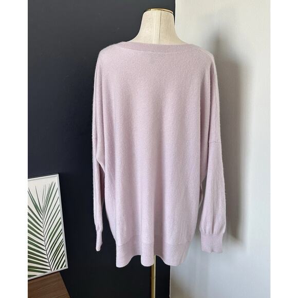 Eileen Fisher Cashmere Lilac Lavender Sweater Pullover Soft Cozy - Picture 12 of 13